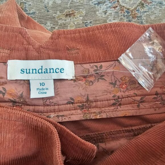 NWOT Sundance rust/ orange, Emily corduroy ankle pants size 10 with 27" inseam - Picture 6 of 7